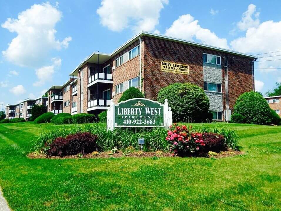 Liberty West Apartments sign