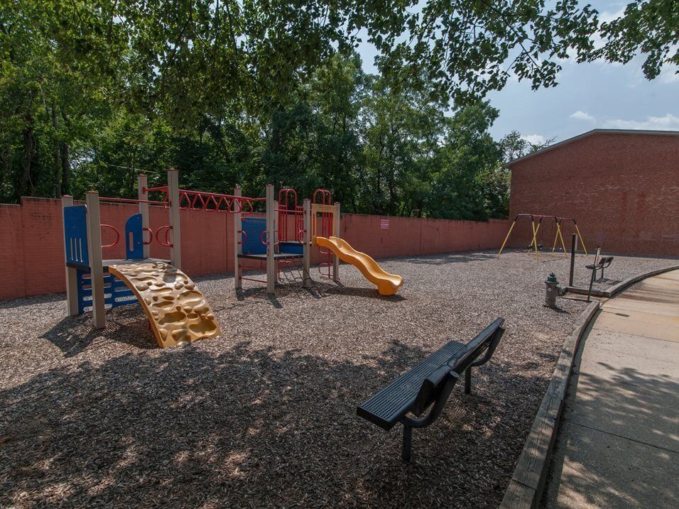 playground with benches