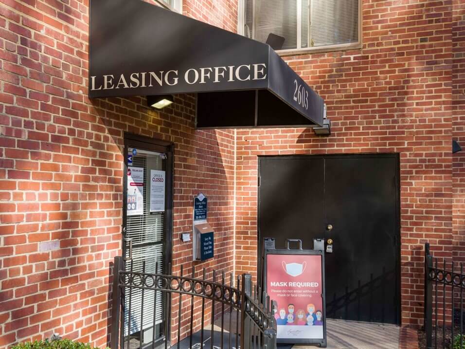 leasing office entrance