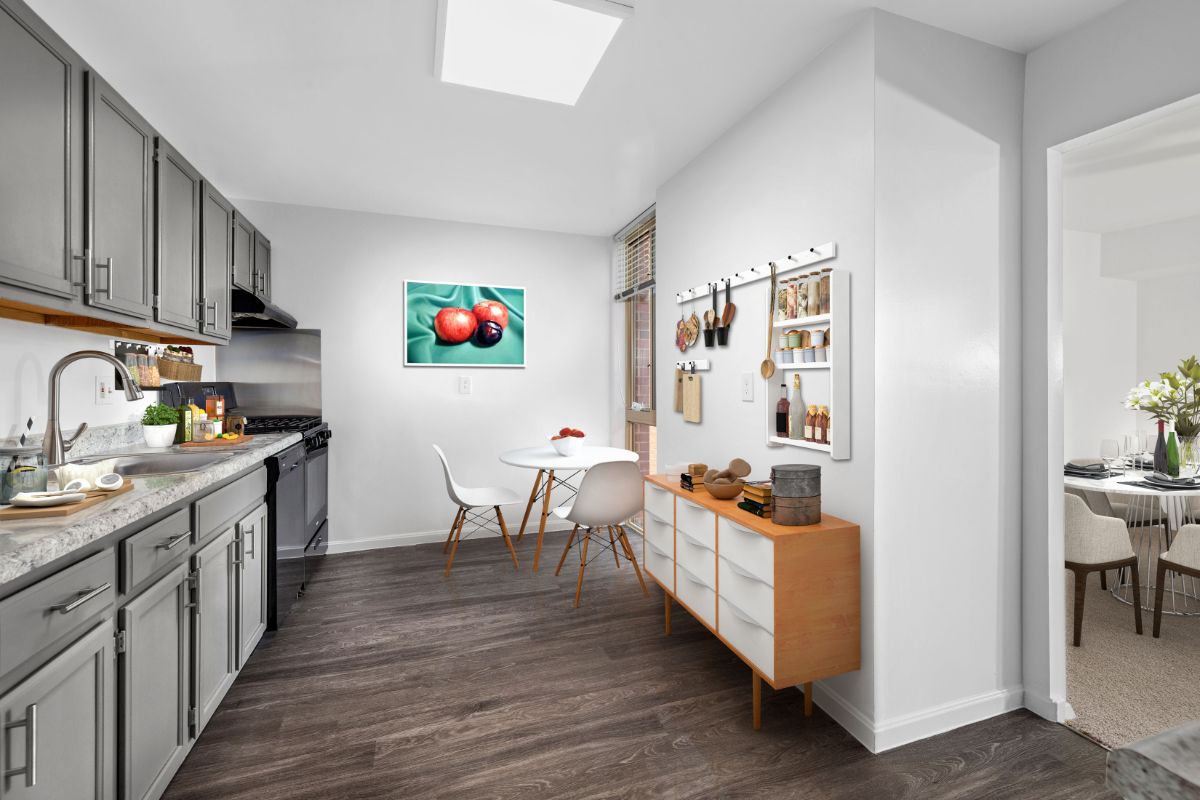 Staged kitchen