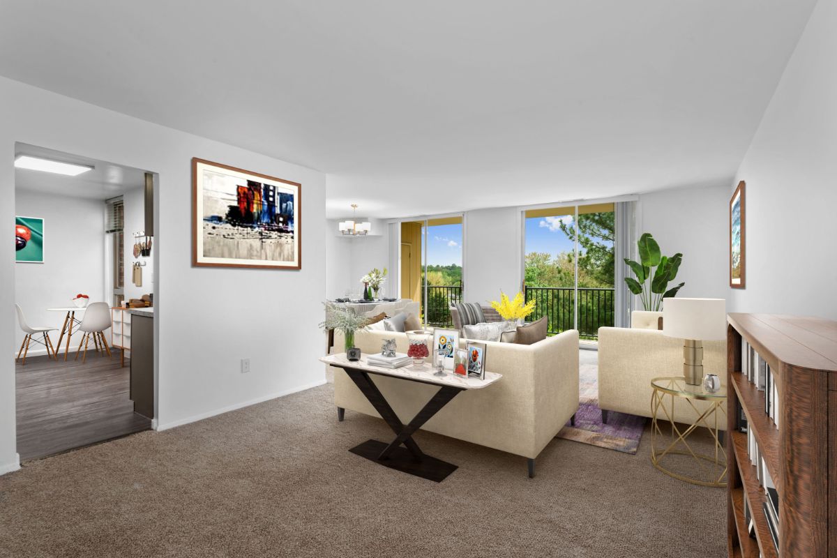 staged living space