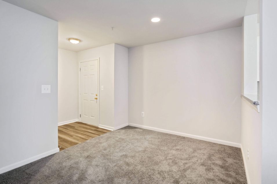 Small, carpeted room