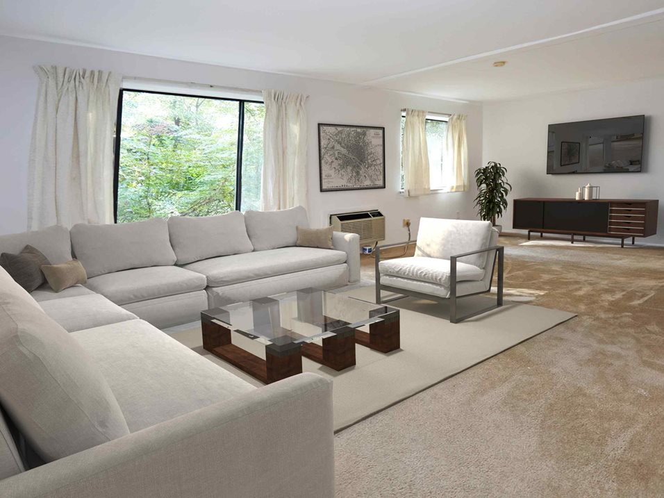 mock fully furnished living room